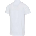 Polo unisex a maniche corte in cotone biologico certificato 180 g/m2 Elevate color bianco terza vista posteriore