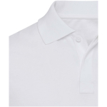Polo unisex a maniche corte in cotone biologico certificato 180 g/m2 Elevate color bianco vista dettaglio 1