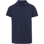 Polo unisex a maniche corte in cotone biologico certificato 180 g/m2 Elevate color blu mare seconda vista frontale