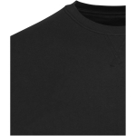 Felpa unisex girocollo con interno spazzolato 280 g/m2 Elevate color nero vista dettaglio 1