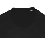 Felpa unisex girocollo con interno spazzolato 280 g/m2 Elevate color nero seconda vista