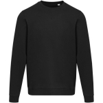 Felpa unisex girocollo con interno spazzolato 280 g/m2 Elevate color nero seconda vista frontale