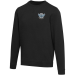 Felpa unisex girocollo con interno spazzolato 280 g/m2 Elevate color nero vista con stampa serigrafica