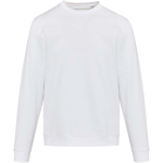 Felpa unisex girocollo con interno spazzolato 280 g/m2 Elevate color bianco seconda vista frontale