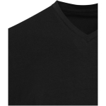 T-shirt unisex a maniche corte con scollo a V in cotone biologico 200 g/m2 Elevate color nero vista dettaglio 1