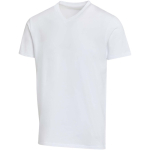 T-shirt unisex a maniche corte con scollo a V in cotone biologico 200 g/m2 Elevate color bianco