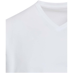 T-shirt unisex a maniche corte con scollo a V in cotone biologico 200 g/m2 Elevate color bianco vista dettaglio 1