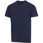 T-shirt unisex a maniche corte con scollo a V in cotone biologico 200 g/m2 Elevate color blu mare