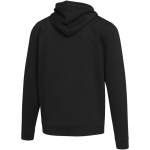 Felpa con cappuccio unisex con interno garzato 280 g/m² Elevate color nero terza vista posteriore