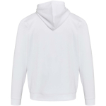 Felpa con cappuccio unisex con interno garzato 280 g/m² Elevate color bianco seconda vista posteriore