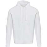 Felpa con cappuccio unisex con interno garzato 280 g/m² Elevate color bianco seconda vista frontale
