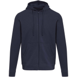 Felpa con cappuccio unisex con interno garzato 280 g/m² Elevate color blu mare seconda vista frontale