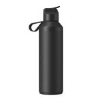 Borraccia in acciaio inox riciclato con cannuccia 710ml Ocean Bottle color nero seconda vista posteriore