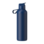 Borraccia in acciaio inox riciclato con cannuccia 710ml Ocean Bottle color blu mare seconda vista posteriore