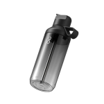 Borraccia trasparente con cannuccia e coperchio ribaltabile 710ml Ocean Bottle color nero terza vista