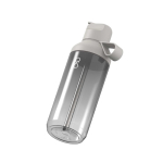 Borraccia trasparente con cannuccia e coperchio ribaltabile 710ml Ocean Bottle color grigio chiaro terza vista