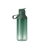 Borraccia trasparente con cannuccia e coperchio ribaltabile 710ml Ocean Bottle color verde scuro seconda vista posteriore