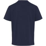 T-shirt oversize in cotone biologico con grammatura 260 g/m2 Elevate color blu mare seconda vista posteriore