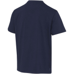 T-shirt oversize in cotone biologico con grammatura 260 g/m2 Elevate color blu mare terza vista posteriore