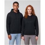 Felpa con cappuccio oversize in cotone eco 280 g/m2 Elevate color nero