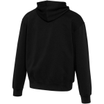 Felpa con cappuccio oversize in cotone eco 280 g/m2 Elevate color nero terza vista posteriore