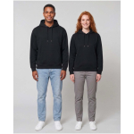 Felpa con cappuccio oversize in cotone eco 280 g/m2 Elevate color nero immagine stile di vita