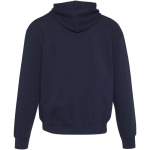 Felpa con cappuccio oversize in cotone eco 280 g/m2 Elevate color blu mare seconda vista posteriore