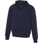 Felpa con cappuccio oversize in cotone eco 280 g/m2 Elevate color blu mare terza vista posteriore