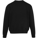 Felpa oversize a girocollo in cotone eco 280 g/m2 Elevate color nero seconda vista posteriore