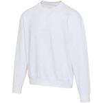 Felpa oversize a girocollo in cotone eco 280 g/m2 Elevate color bianco