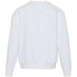 Felpa oversize a girocollo in cotone eco 280 g/m2 Elevate color bianco seconda vista posteriore