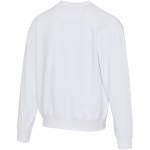 Felpa oversize a girocollo in cotone eco 280 g/m2 Elevate color bianco terza vista posteriore