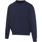 Felpa oversize a girocollo in cotone eco 280 g/m2 Elevate color blu mare