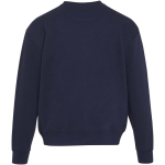 Felpa oversize a girocollo in cotone eco 280 g/m2 Elevate color blu mare seconda vista posteriore