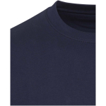 Felpa oversize a girocollo in cotone eco 280 g/m2 Elevate color blu mare vista dettaglio 1
