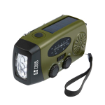 Radio di emergenza ecologica con ricarica solare e dinamo 1.200 mAh vista area di stampa