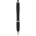 Penna a sfera a rotazione con pennino touch e impugnatura morbida, inchiostro blu color nero seconda vista posteriore