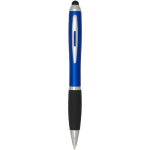 Penna a sfera a rotazione con pennino touch e impugnatura morbida, inchiostro blu color blu reale