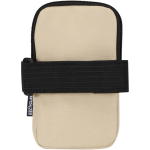 Borsa da fissare alle bottiglie idrorepellente con zip e velcro color marrone seconda vista posteriore