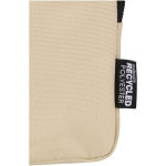 Borsa da fissare alle bottiglie idrorepellente con zip e velcro color marrone vista dettaglio 1