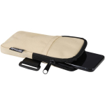 Borsa da fissare alle bottiglie idrorepellente con zip e velcro color marrone seconda vista