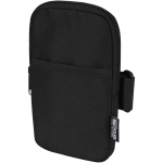Borsa da fissare alle bottiglie idrorepellente con zip e velcro color nero