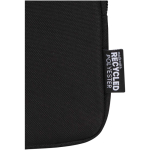 Borsa da fissare alle bottiglie idrorepellente con zip e velcro color nero vista dettaglio 1