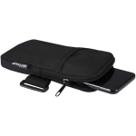 Borsa da fissare alle bottiglie idrorepellente con zip e velcro color nero seconda vista