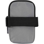 Borsa da fissare alle bottiglie idrorepellente con zip e velcro color grigio seconda vista posteriore