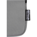 Borsa da fissare alle bottiglie idrorepellente con zip e velcro color grigio vista dettaglio 1