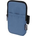 Borsa da fissare alle bottiglie idrorepellente con zip e velcro color blu bondi