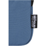 Borsa da fissare alle bottiglie idrorepellente con zip e velcro color blu bondi vista dettaglio 1