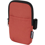 Borsa da fissare alle bottiglie idrorepellente con zip e velcro color mogano
