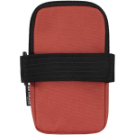 Borsa da fissare alle bottiglie idrorepellente con zip e velcro color mogano seconda vista posteriore